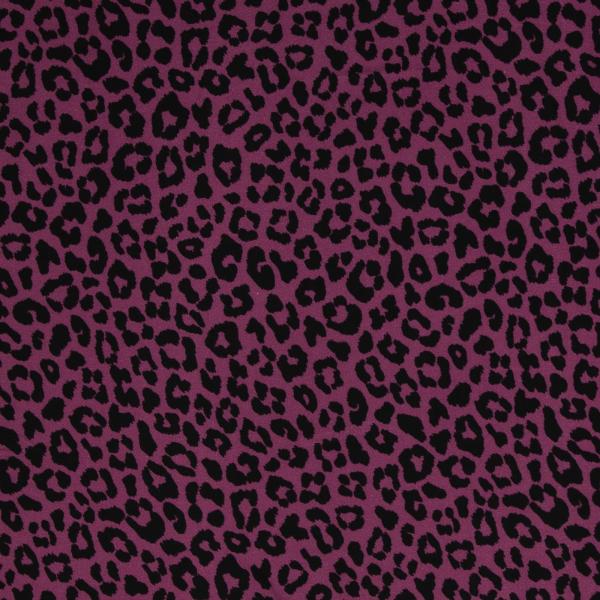 Viskose Webware Klara, Leomuster, fuchsia/schwarz